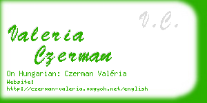 valeria czerman business card
